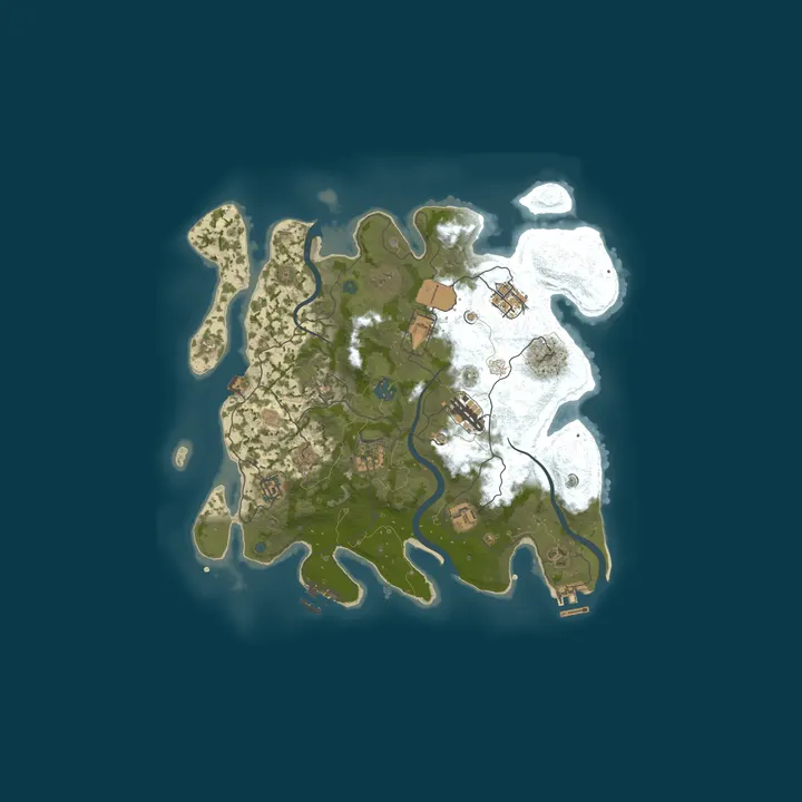 Map of RustedAK NOOBS DUO SOLOs