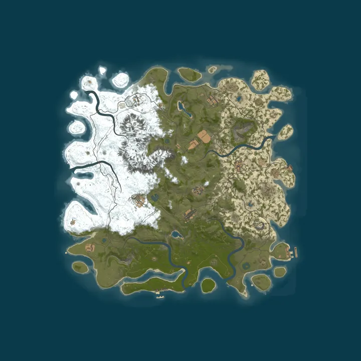 Map of Karyna's Rust Guide Server