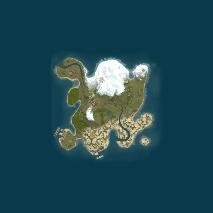Map of A Shockbyte Rust Server