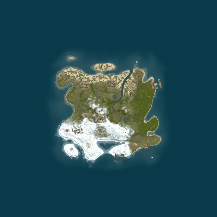Map of A Shockbyte Rust Server