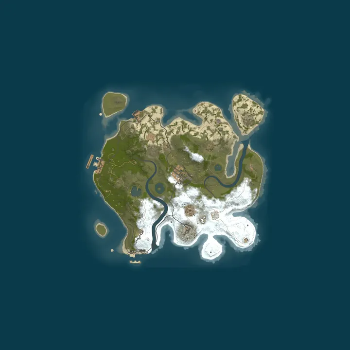 Map of A Shockbyte Rust Server