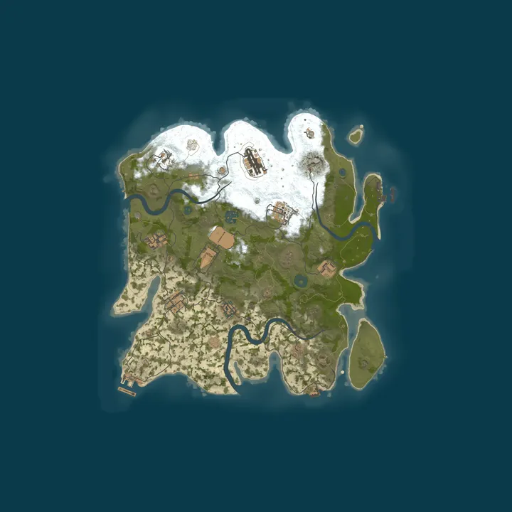 Map of RustSalinas [LATAM] 15/10 | Solo/Duo | Monthly | Vanilla+ | 50%