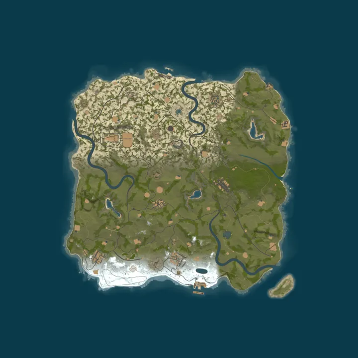 Map of 大熊PVE-2倍特色建造新养殖农业自动化/死亡不掉