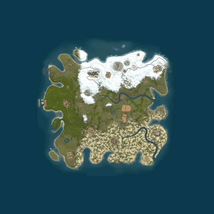 Map of Zips Vanilla Rust