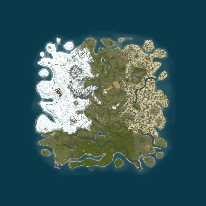 Map of Rust Gaming Nation | Achievement Unlock | PvE