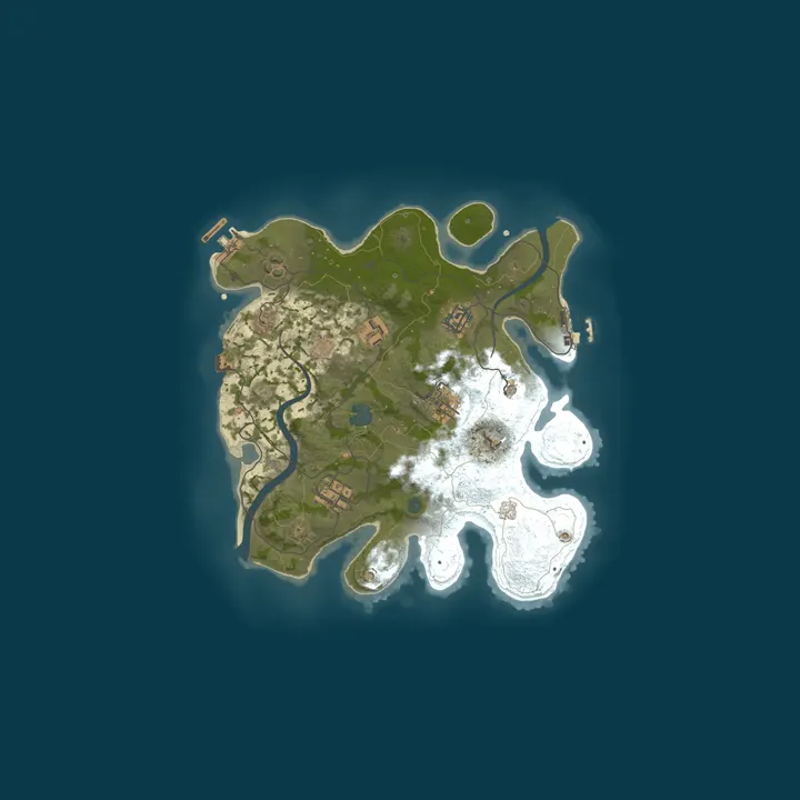 Map of [US] DawnRust Vanilla Server