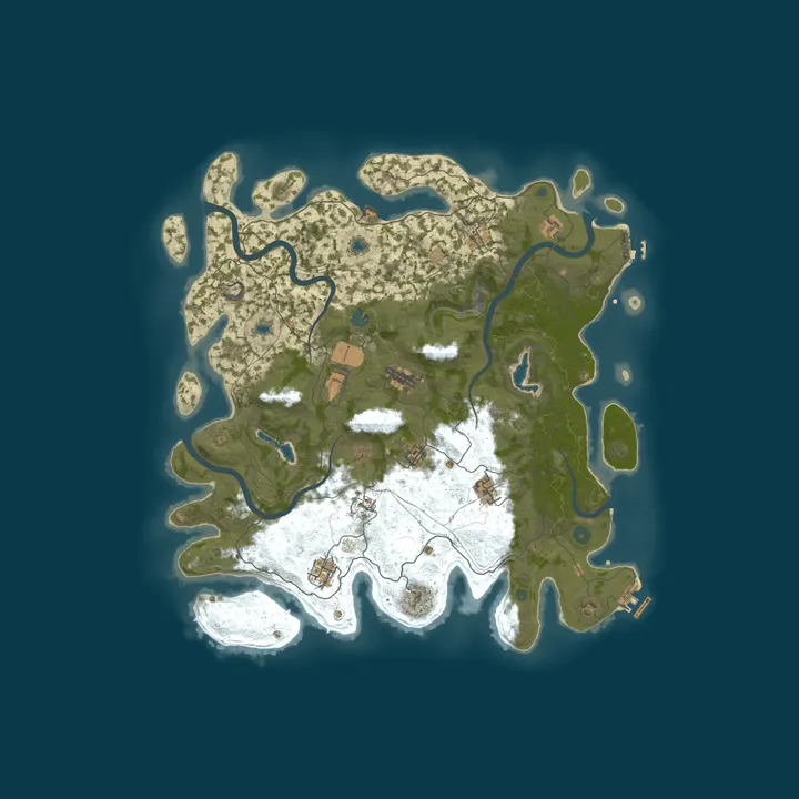 Map of [Vudu Acres] Rust | Vanilla | NA West