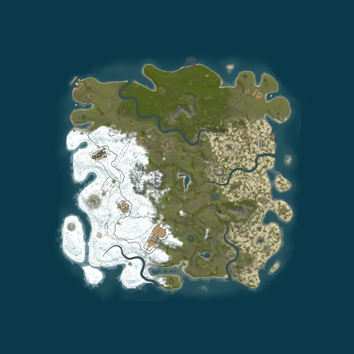 Map of Akaneko Rust Server