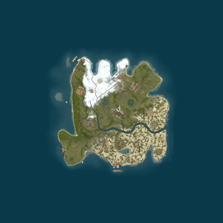 Map of UCloud Game Zone Rust Server