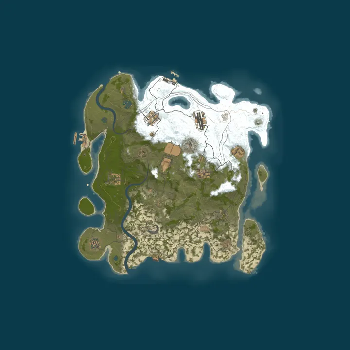 Map of VandalRust|US|2X Solo/Duo|50% Upkeep|Noob Friendly|Weekly