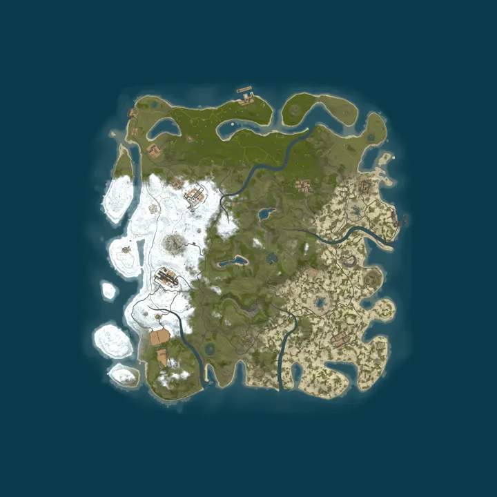 Map of Rust Server