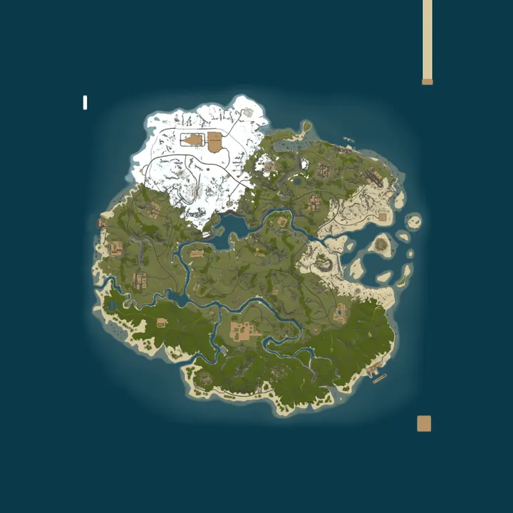 Map of 生存PVE S120档 | 丧尸 | 摸金撤离 | 死亡不掉 | RICK