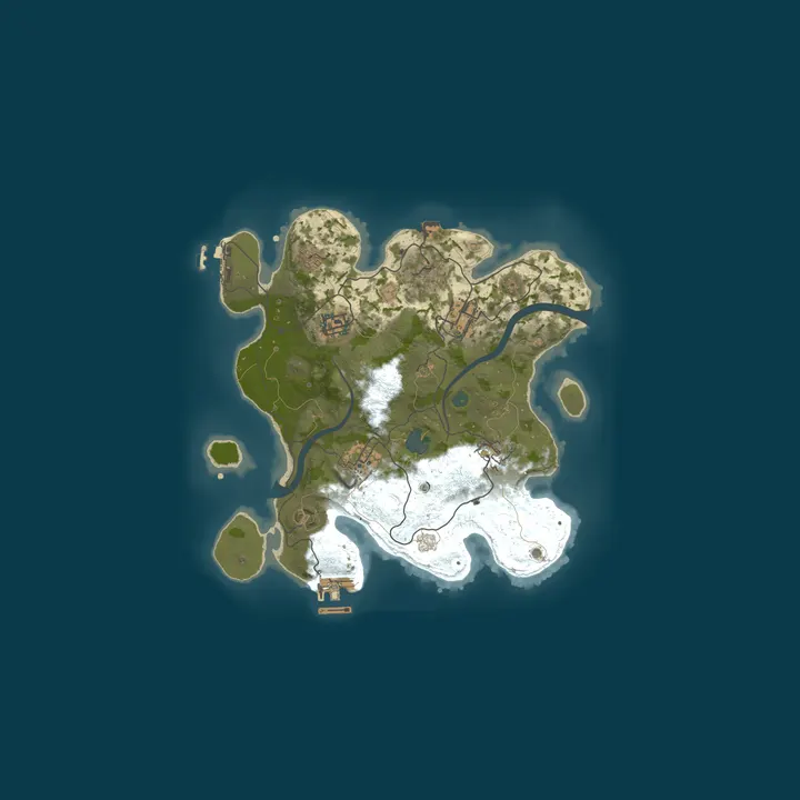 Map of Booty Rust PVP Roleplay