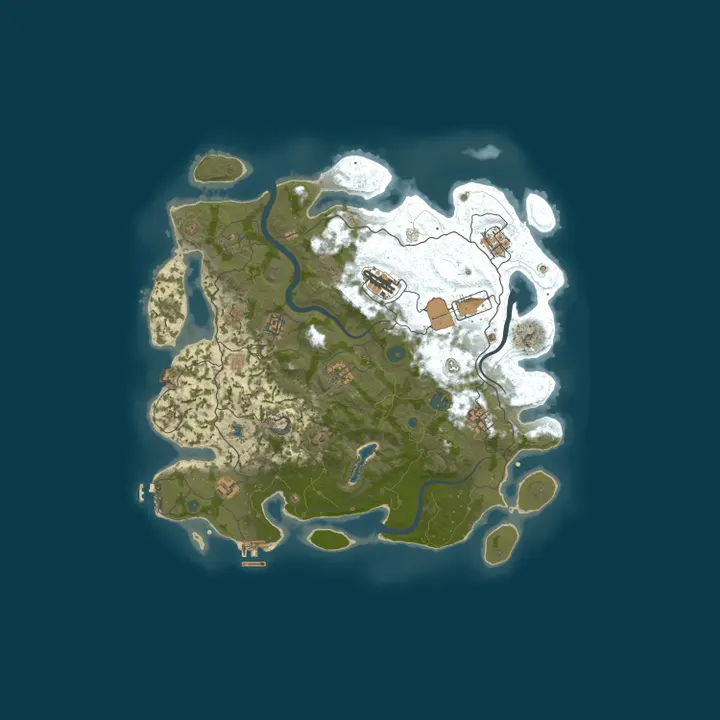 Map of 4Netplayers Rust Server FR PVE