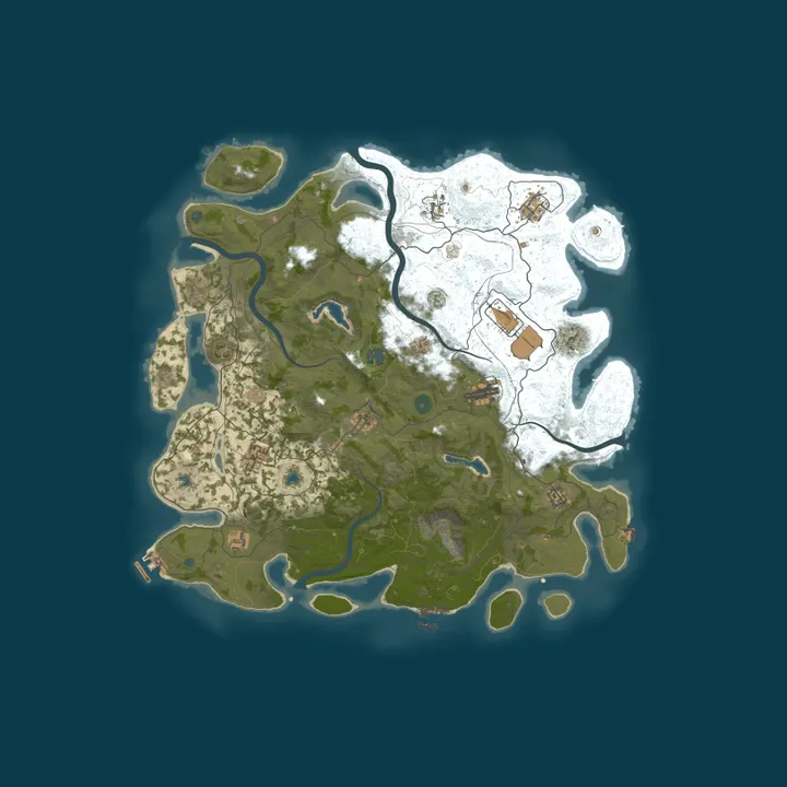 Map of 4Netplayers Rust Server probe 1