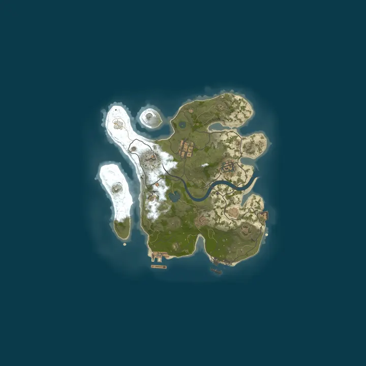 Map of A Shockbyte Rust Server