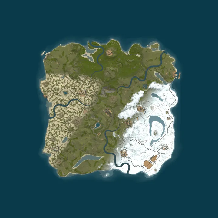 Map of A Rust Server