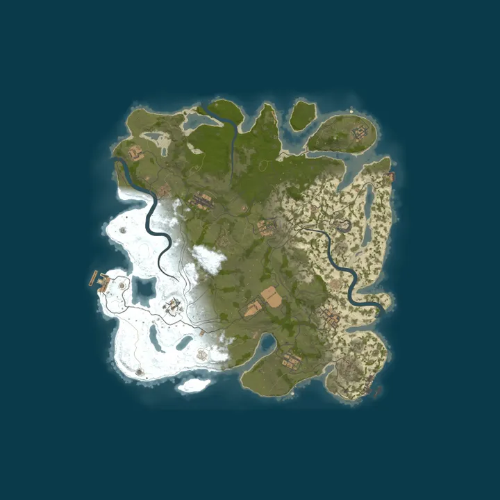 Map of [EU] Rustlantic | Solo/Duo/Trio | No Griefing | Weekly