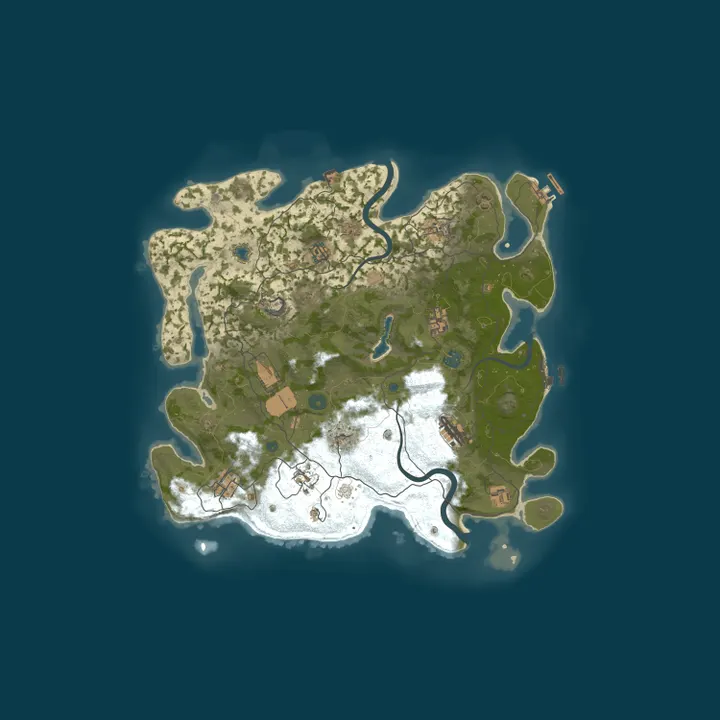 Map of RustedMaster 5x EU | Vanilla | LootX5 | Max 5 | BiWeekly