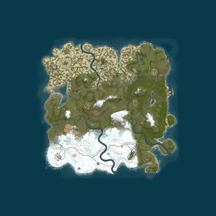 Map of Rust Server - Pinehosting.com