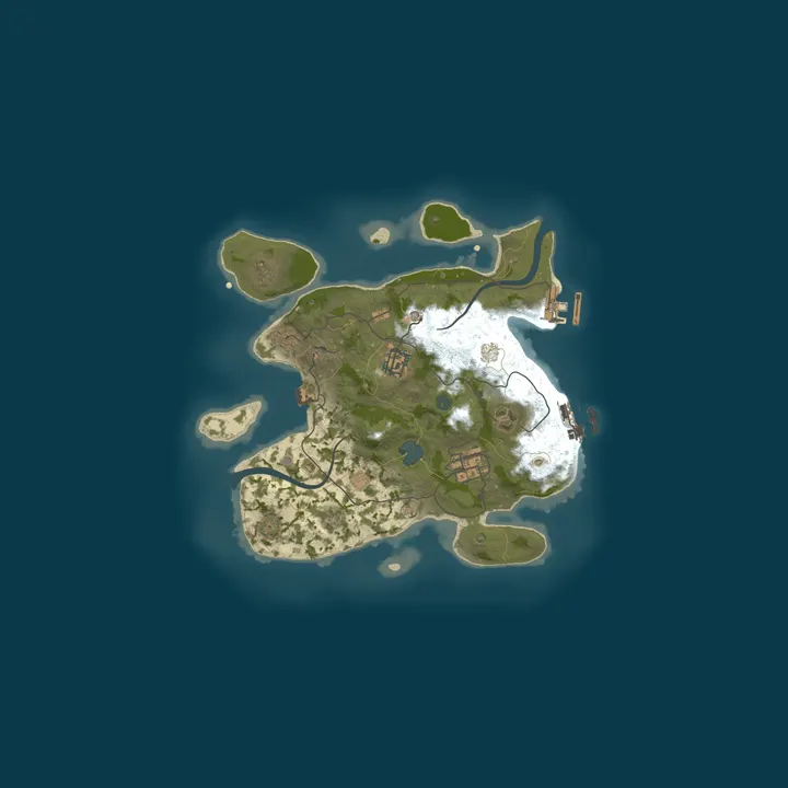 Map of A Shockbyte Rust Server