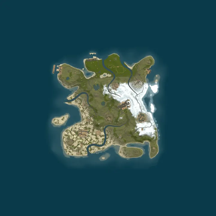 Map of Small Island - No EAC