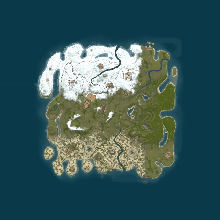 Map of ･RUST KILL･XXX|KILL $ CASH|FARM|SHOPS|TP|HOME|KITS|PVPVEX10