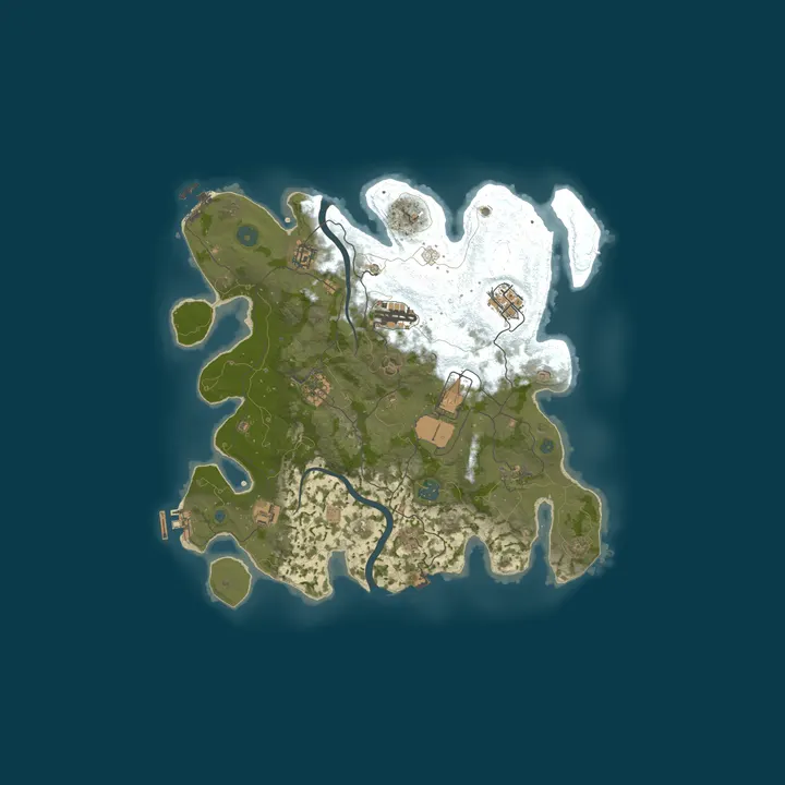 Map of RUSTICA | EU | VANILLA x1 | WEEKLY | no donate