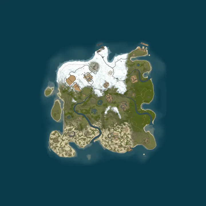 Map of Pillowscape Small