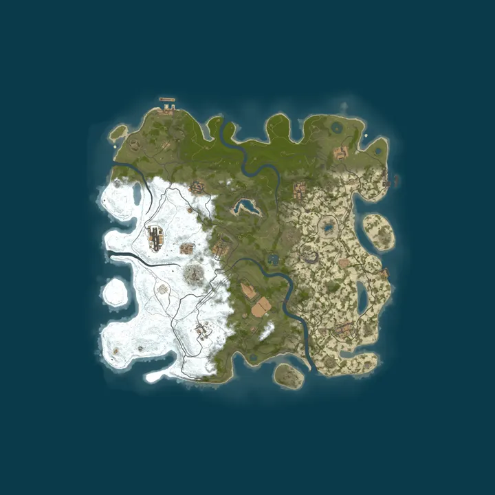 Map of Neon Ashes Pure PVP Vanilla