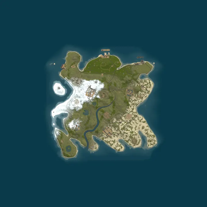 Map of A Shockbyte Rust Server