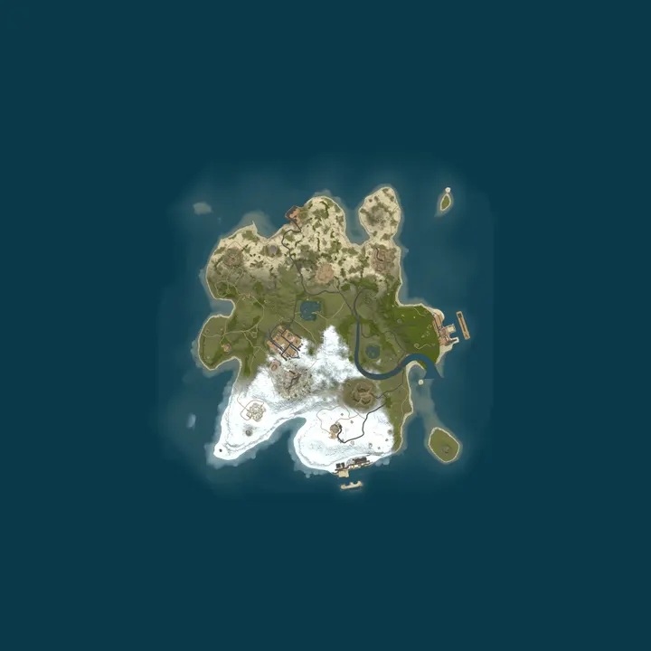Map of A Shockbyte Rust Server