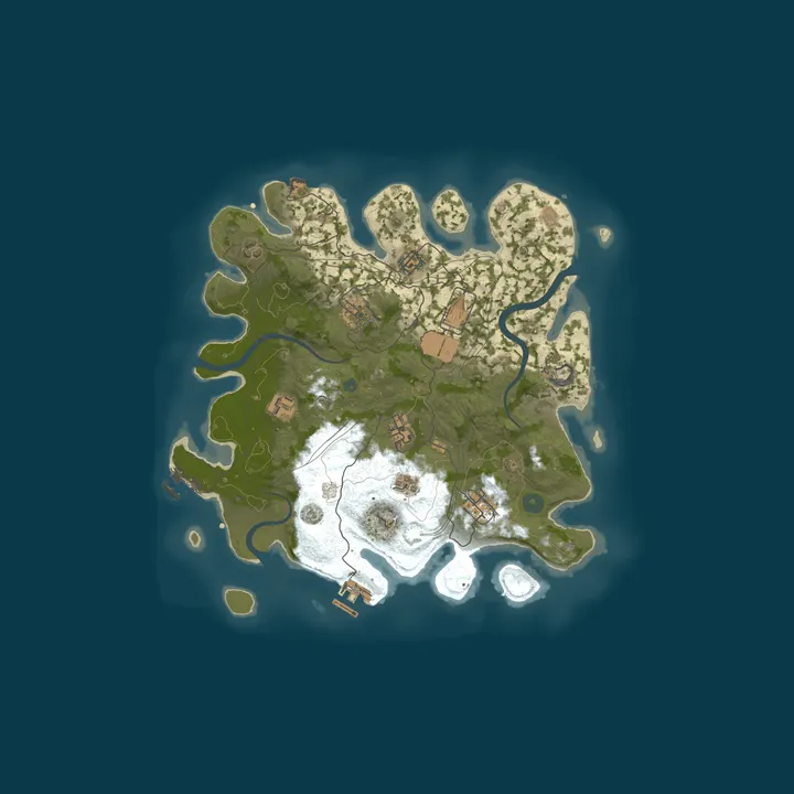 Map of A Shockbyte Rust Server