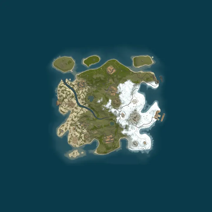 Map of A Shockbyte Rust Server