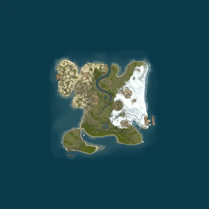 Map of A Shockbyte Rust Server