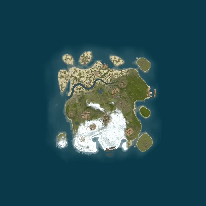 Map of A Shockbyte x Discord Production Rust Server