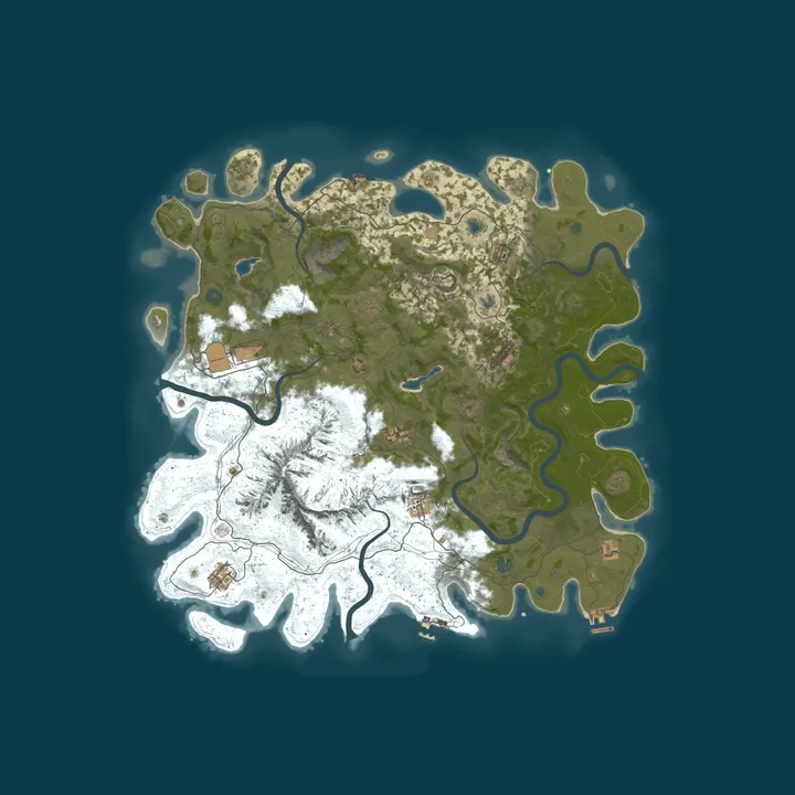 Map of A Shockbyte Rust Server