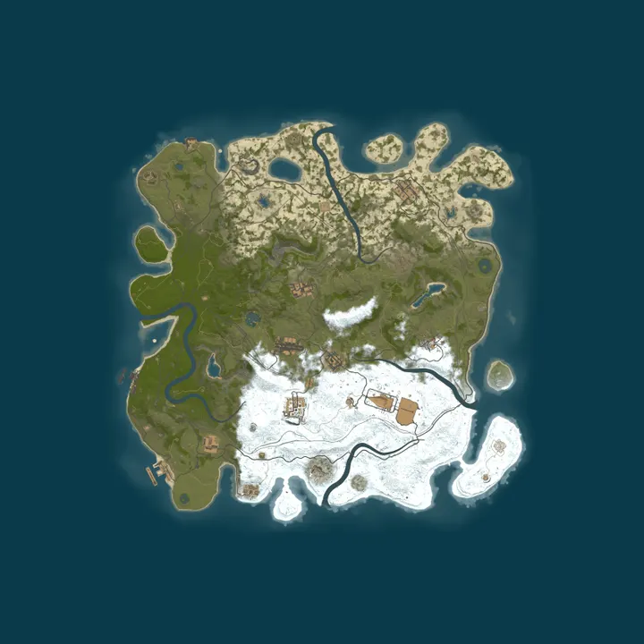 Map of Wild West Sanctuary  Server (PVE)