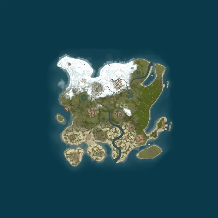 Map of A Shockbyte Rust Server