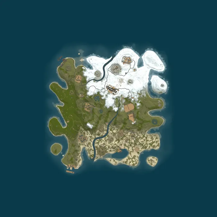 Map of Northern Outlaws | 4X | Monthly | PvP | Raidable Bases | Kits