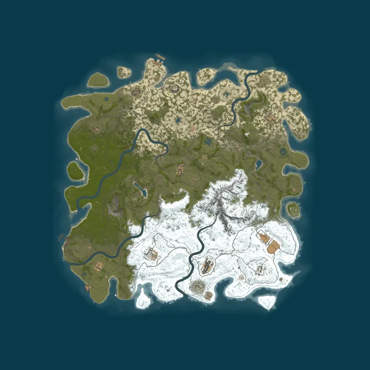 Map of  Rust Server