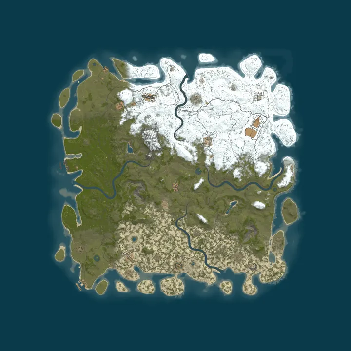 Map of A Shockbyte Rust Server