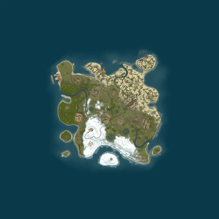 Map of A Shockbyte Rust Server