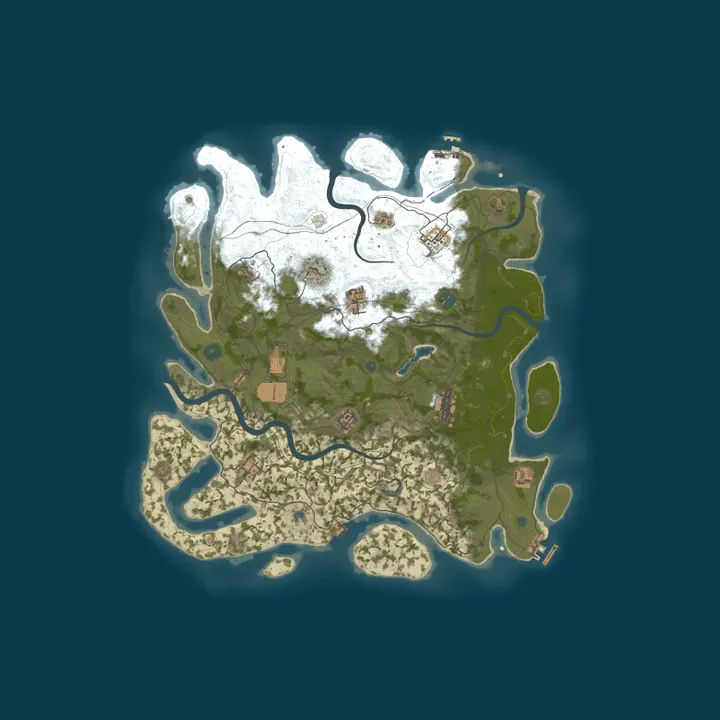 Map of Rustic Age - PVP with Custom Zones