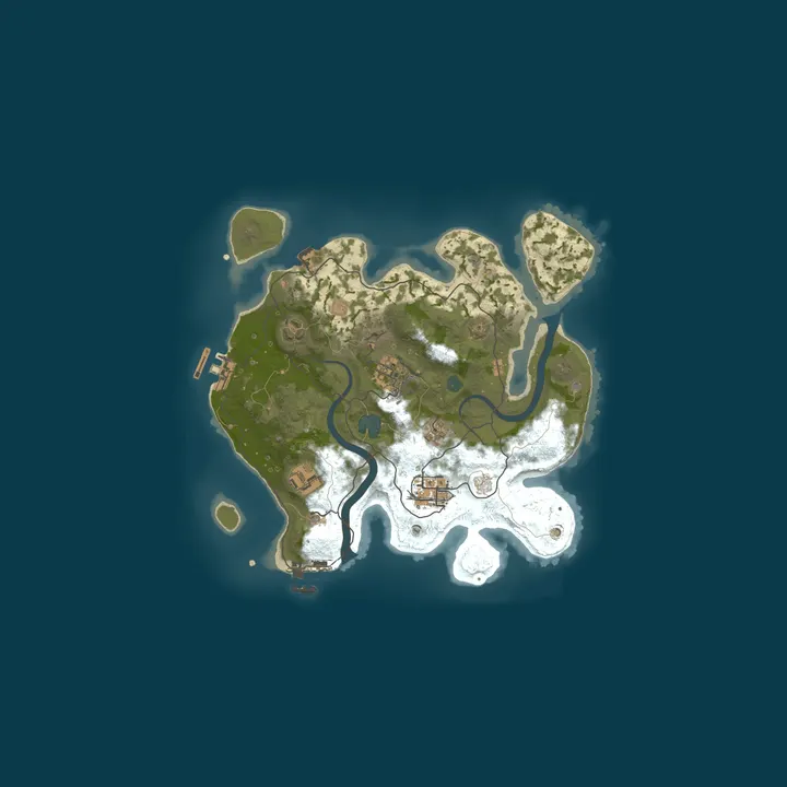Map of A Shockbyte Rust Server