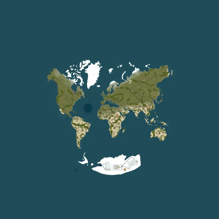 Map of DEV SERV FR TERRES INCONNUES