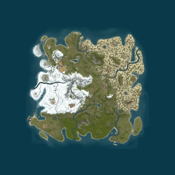 Map of A Shockbyte Rust Server