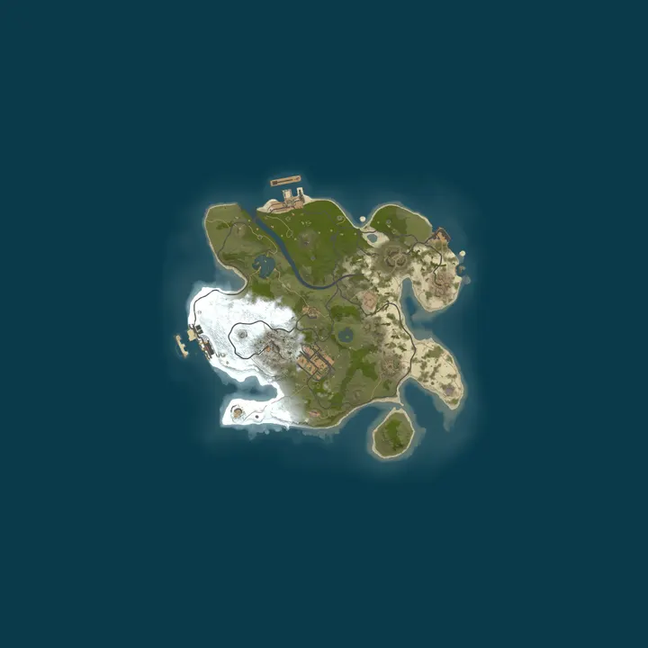 Map of A Shockbyte Rust Server