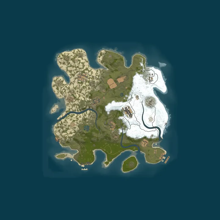 Map of A Shockbyte Rust Server