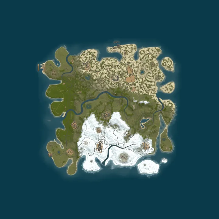 Map of Dead Before Dawn | PvE/PvP Zones | Night PvP | 1x/2x Gather